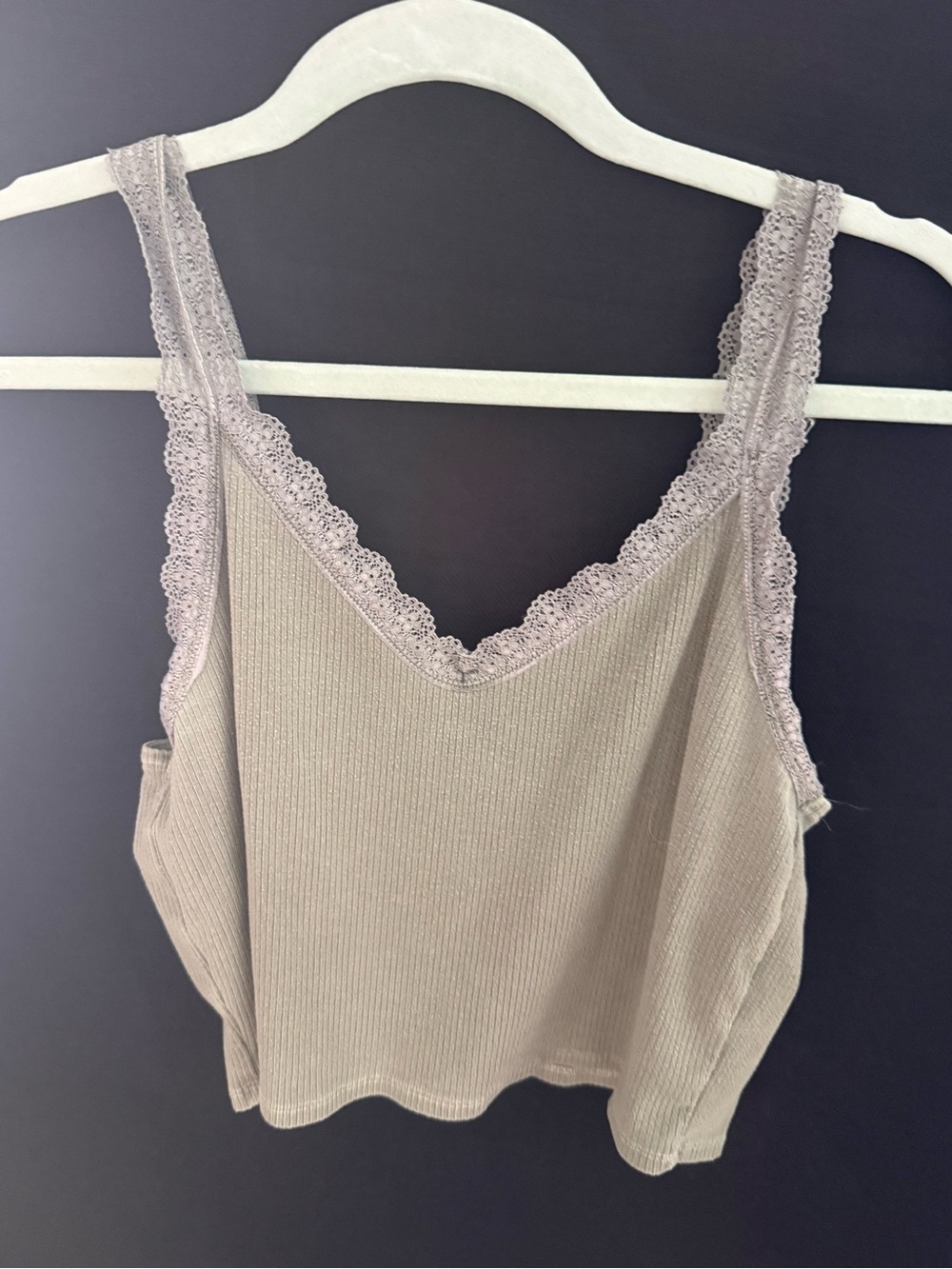 American Eagle Ribbed Cami Tank - Sage Green